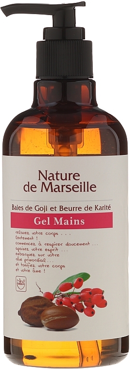 Hand Wash Gel with Goji Berries and Shea Butter Scent - Nature de Marseille Goji&Shea Butter Gel — photo N1