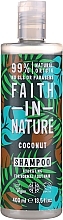 Fragrances, Perfumes, Cosmetics Shampoo for Normal and Dry Hair 'Coconut' - Faith In Nature Coconut Shampoo