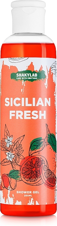 Sicilian Fresh Shower Gel - SHAKYLAB Natural Shower & Bath Gel — photo N1