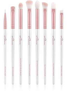 Makeup Brush Set, 8 pcs - Luvia Cosmetics All Eye Want Prime Vegan Candy Brush Set — photo N1