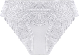 Mid-Rise Lace Panties, white - Moraj — photo N1