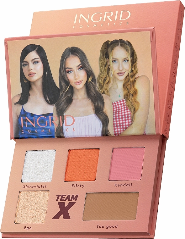 Eyeshadow Palette - Ingrid Cosmetics Team X Flirty Eyeshadow Palette — photo N1