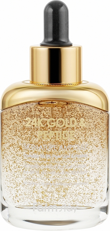 Ampoule Face Serum - FarmStay 24K Gold and Peptide Signature Ampoule — photo N1