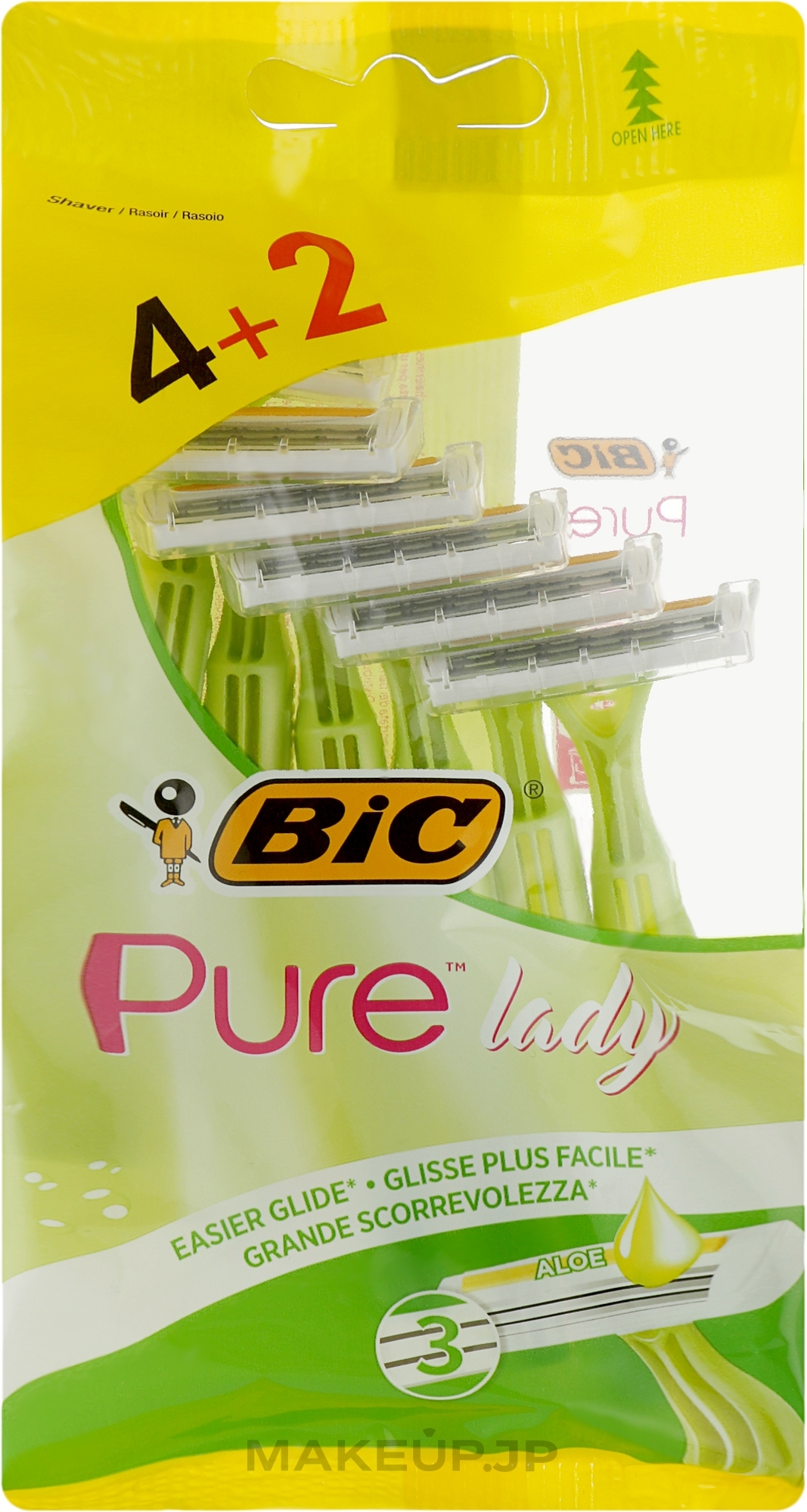 Women Razor "Pure 3 Lady", 6 pcs - Bic — photo 6 szt.