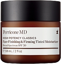Fragrances, Perfumes, Cosmetics Moisturizing Toning Cream - Perricone MD High Potency Face Finishing & Firming Tinted Moisturizer SPF 30