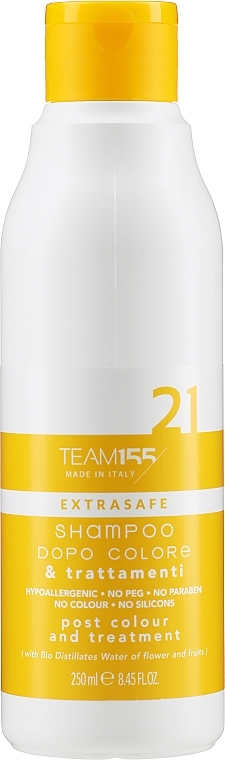 Post Coloring & Technical Treatment Shampoo - Team 155 ExtraSafe 21 Shampoo — photo N1