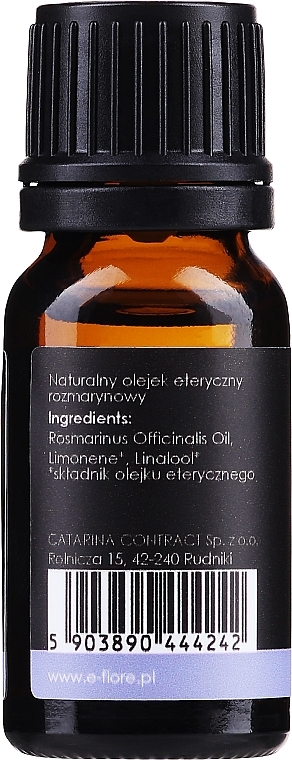 Natural Essential Oil "Rosemary" - E-Fiore Rosemary Natural Essential Oil — photo N2