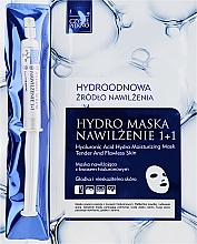 Fragrances, Perfumes, Cosmetics Face Mask + Serum - Czyste Piekno Hydro Mask Cloth Face Intensive Hydrating + Serum