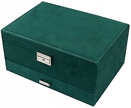 Velour Jewelry Box, green - Ecarla — photo N3
