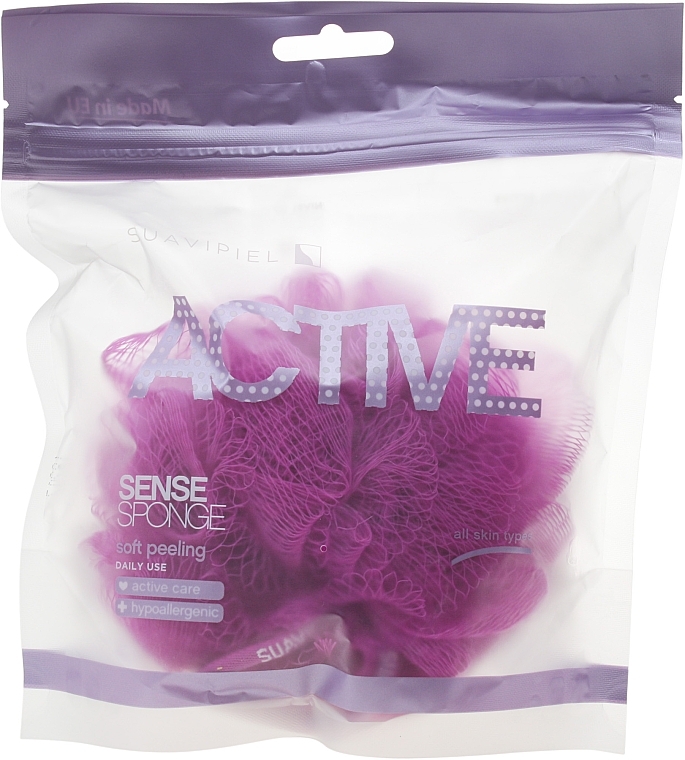 Shower Sponge, purple - Suavipiel Active Sense Sponge — photo N1