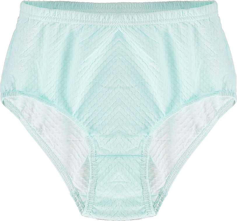 High-Waisted Cotton Panties 'Figi', blue - Moray — photo N1