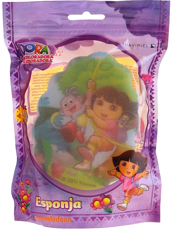 Kids Bath Sponge "Dora", 169-14, yellow - Suavipiel Dora Bath Sponge — photo N3