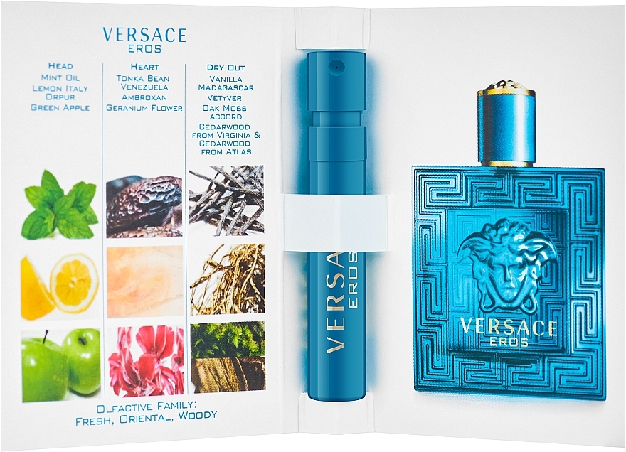 GIFT! Versace Eros - Eau de Toilette (sample) — photo N2