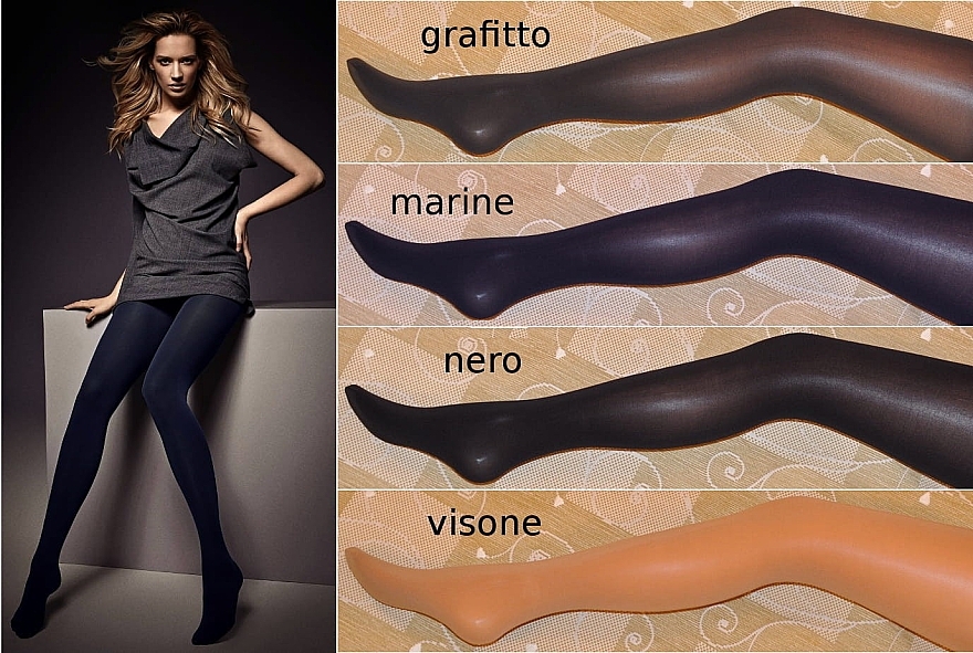 Tights "Dimension 3D", 50 Den, marine - Veneziana — photo N2