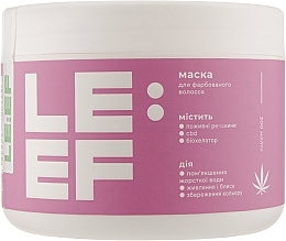 Fragrances, Perfumes, Cosmetics Mask for Colour-Treated Hair - LE:EF Hair Mask