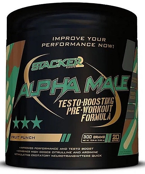 Pre-Workout Complex 'Fruit Punch' - Stacker2 Europe Alpha Male Fruit Punch — photo N1