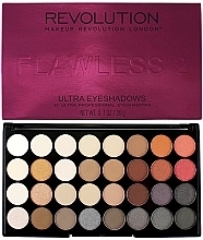 Eyeshadow Palette, 32 Shades - Makeup Revolution Ultra 32 Shade Palette Flawless 2 — photo N1