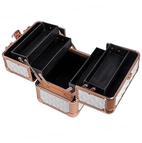 Cosmetic Case #43, white, rose gold - Kodi Professional — photo N2