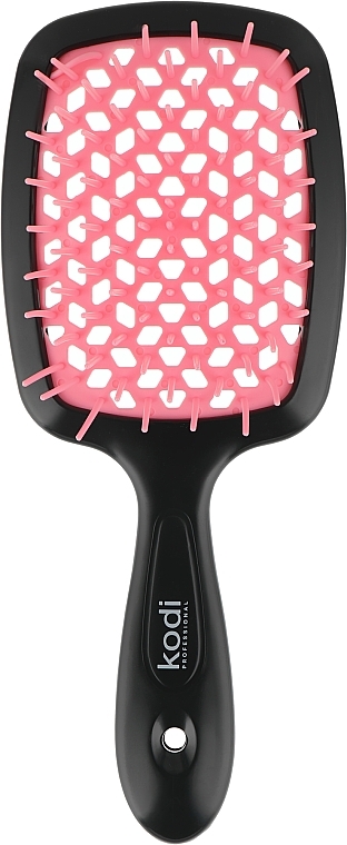 Hair Brush, black with light pink teeth - Kodi Professional Soft Touch Hairbrush — photo N1