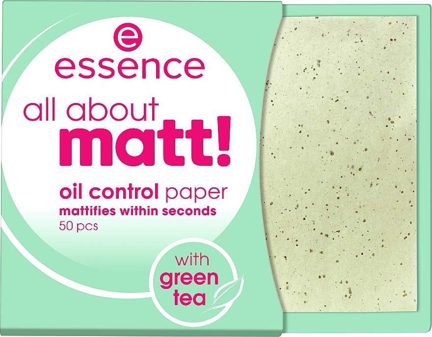 Face Blotting Wipes - Essence All About Matt! Oil Control Paper — photo N1