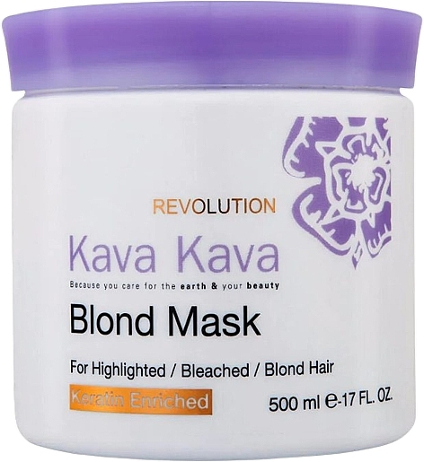Mask for Highlighted, Bleached & Blonde Hair - Kava Kava Blond Mask for Highlighted Bleached and Blond Hair — photo N1