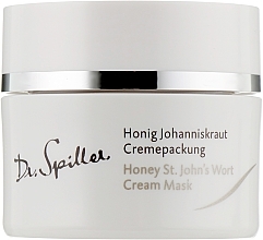 Fragrances, Perfumes, Cosmetics Moisturizing & Soothing St.John's Wort Cream Mask - Dr. Spiller Honey St.John’s Wort Cream Mask