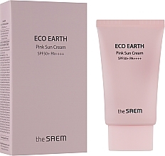 Fragrances, Perfumes, Cosmetics Calamine Sun Cream - The Saem Eco Earth Power Pink Sun Cream