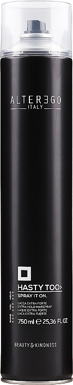 Extra Strong Hold Hair Spray - Alter Ego Hasty Too Spray It On Extra Strong Hairspray — photo N3