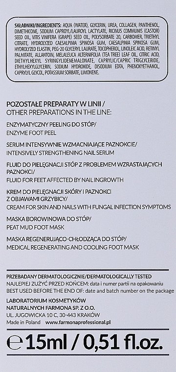 Concentrated Anti-Onycholysis Nail Serum - Farmona Professional Podologic Medical Concentrated Serum For Nails With Symptoms Of Onycholysis — photo N2