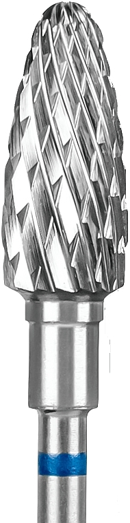 Carbide Nail Drill Bit 'Corn', 6 mm/14mm, blue - Staleks Pro Expert Corn Blue — photo N1