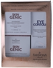 Fragrances, Perfumes, Cosmetics Set - Farmona Skin Genic Kit (cr/50ml + cr/50ml + eye/cr/30ml)