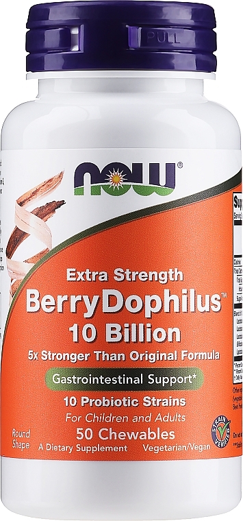 Kids Berry Probiotics - Now Foods Berry Dophilus — photo N2