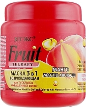 Fragrances, Perfumes, Cosmetics Mango & Avocado Oil Mask 3in1 for Dull & Colored Hair - Vitex Fruit Therapy