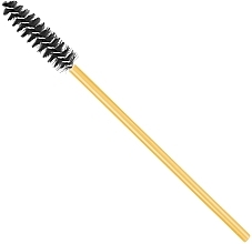 Lash & Brow Brush, black with gold handle - Clavier — photo N3