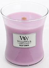 Fragrances, Perfumes, Cosmetics Scented Candle in Glass - WoodWick Hourglass Candle Fresh Flowers