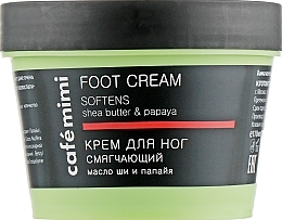 Fragrances, Perfumes, Cosmetics Foot Cream with Shea Butter and Papaya "Softening" - Cafe Mimi Foot Cream Softens