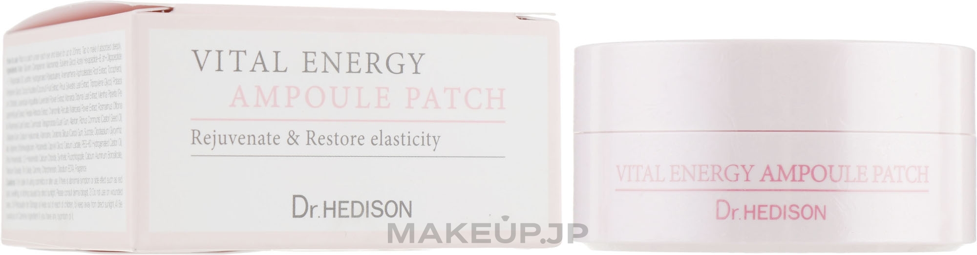 Professional Regenerating & Brightening Eye Patch with Volufilin & Peptides - Dr.Hedison Vital Energy Ampoule Patch — photo 60 szt.