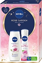 Set - NIVEA Rose Garden (sh/gel/250ml + deo/150ml) — photo N1