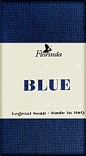 Fragrances, Perfumes, Cosmetics Natural Soap “Italian Fabrics. Blue” - Florinda Fabric Blue Natural Soap