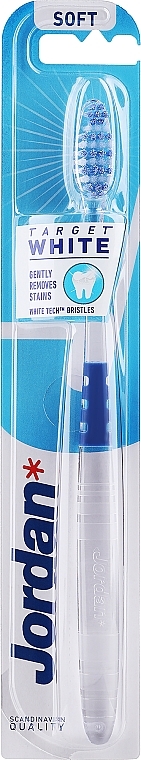 Soft Toothbrush, transparent-blue - Jordan Target White — photo N2