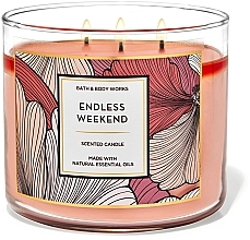 Fragrances, Perfumes, Cosmetics Scented Candle 'Endless Weekend', 3 wicks - Bath & Body Works Endless Weekend 3 Wick Candle