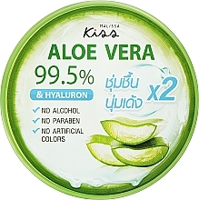 Fragrances, Perfumes, Cosmetics Face and Body Gel with Aloe Vera Extract and Hyaluronic Acid - Kiss of Beauty Aloe Vera 99.5% & Hyaluron Soothing Gel