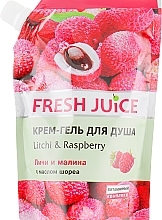 Fragrances, Perfumes, Cosmetics Shower Cream-Gel "Litchi and & Raspberry" - Fresh Juice Geisha Litchi & Raspberry (doypack)