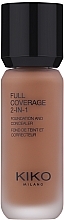 Fragrances, Perfumes, Cosmetics 2-in-1 Foundation & Concealer - Kiko Milano Full Coverage 2in1 Foundation & Concealer (01 -Warm Rose)