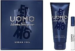 Fragrances, Perfumes, Cosmetics Salvatore Ferragamo Uomo Urban Feel - Set (edt/5ml + sh/gel/50ml)