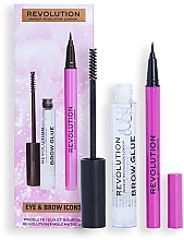 Makeup Revolution Eye & Brow Icons Gift Set - Set, 2 products — photo N1
