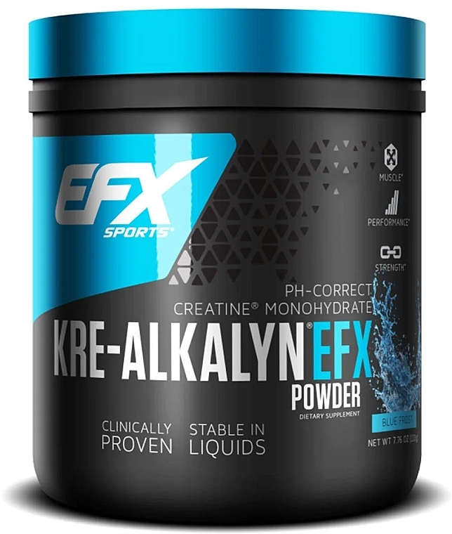 Flavoured Kre-Alkalin Powder - EFX Sports Kre-Alkalyn EFX Powder Blue Frost — photo N2