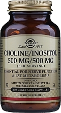 Fragrances, Perfumes, Cosmetics Dietary Supplement "Choline & Inositol" - Solgar Choline & Inositol 500 Mg