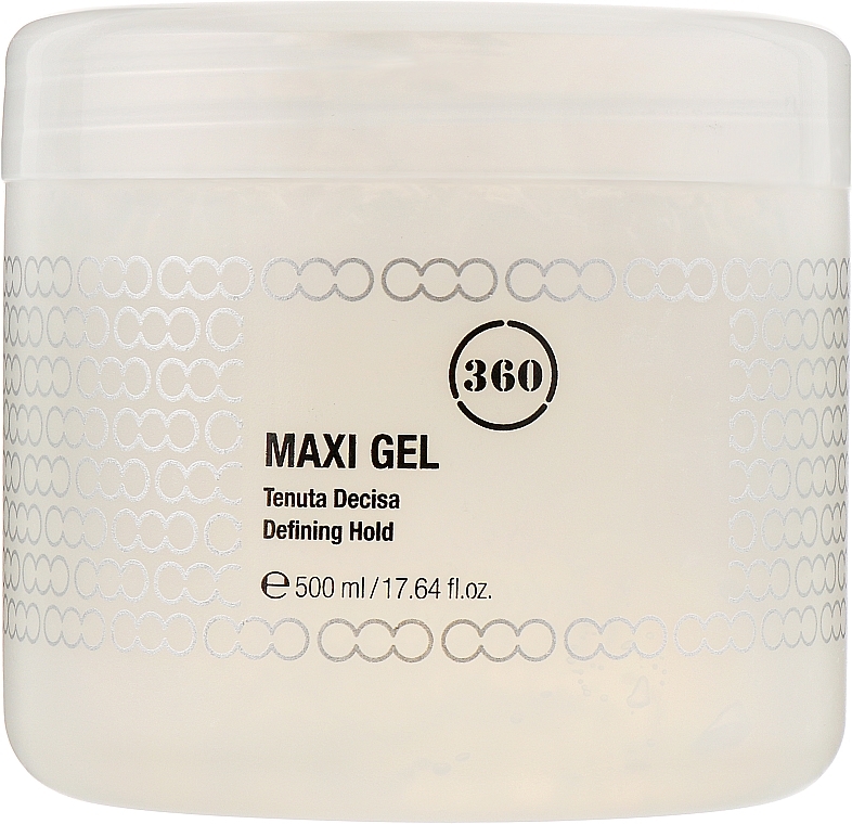 Strong Hold Hair Styling Gel - 360 Maxi Gel — photo N1