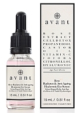 Anti-Aging Eye Hyaluronic Serum "Rose Radiance" - Avant Rose Radiance & Anti-ageing Hyaluronic Eye Serum — photo N1